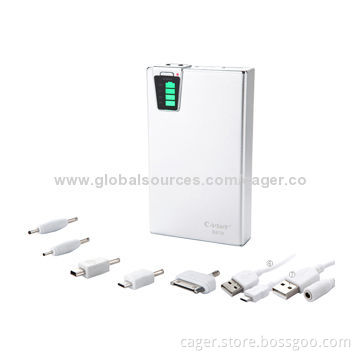 Commercial Gift Portable Power System, 12,500mAh Capacity with SD Card-reader